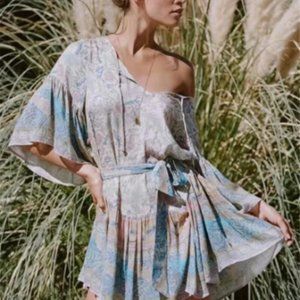 Dancing Peacock Boho Mini Dress